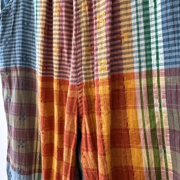 Ace & Jig Metallic Plaid Bailey Pull On Pants | Size Medium - Picture 4 of 10